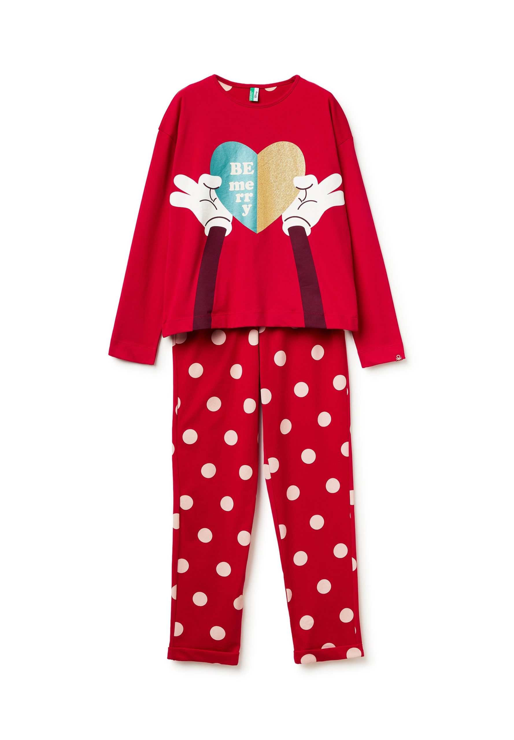 benetton-pigiami-366trp-1.jpg United Colors of Benetton DISNEY CHRISTMAS SET Pigiama red/rosso Zalando.it - immagine 1