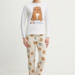 United Colors of Benetton pigiama donna colore grigio 3DKE3P04C