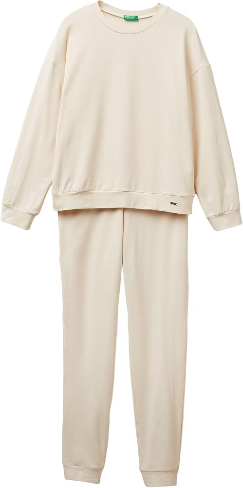 benetton-pigiami-donna-964nlc-1.jpg United Colors of Benetton Pig(Maglia+Pant) 3L333P04A Set di Pigiama, Beige, M Donna : Amazon.it: Moda - immagine 1