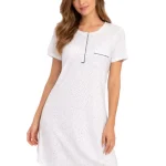 Camicia da Notte Donna in Cotone con Bottoni e Taschino Descrizione prodotto art 634051