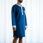 Camicia da Notte Uomo in Raso Extra Fine di Puro Cotone TC300 Su Misura