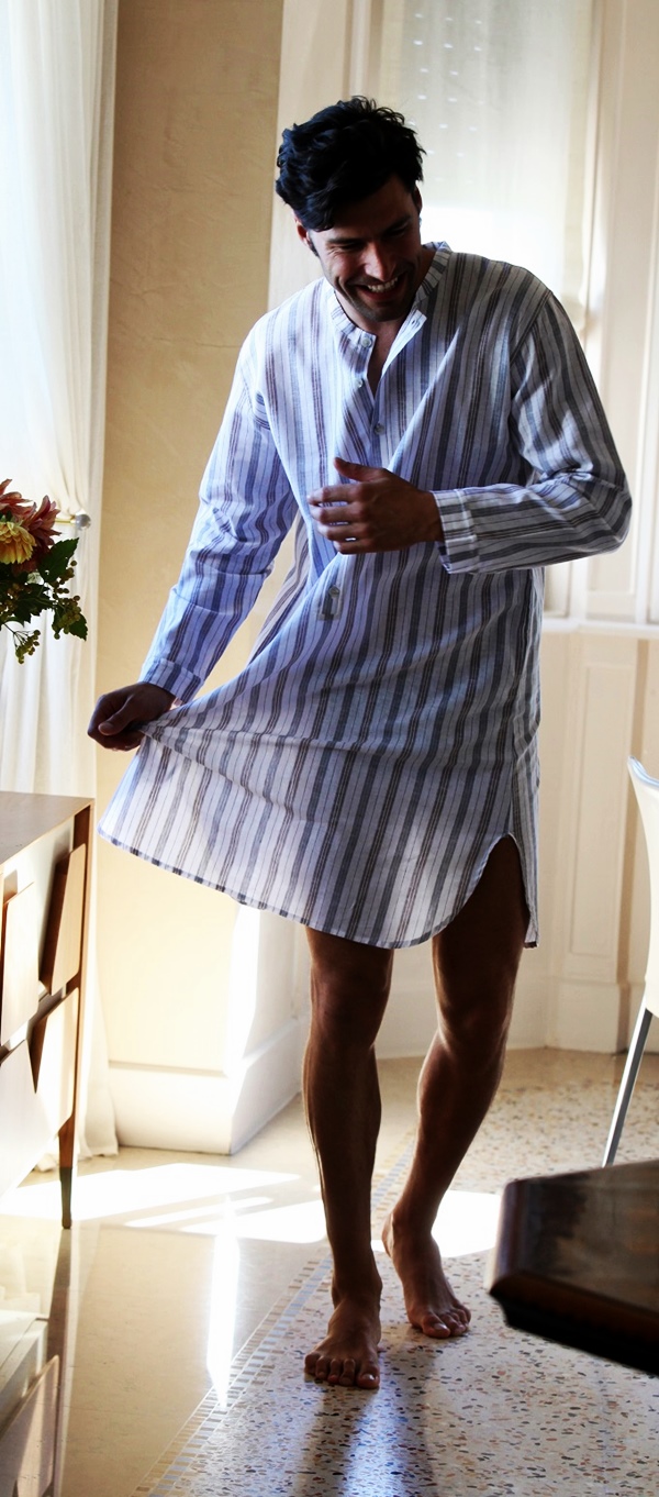 camicia-da-notte-uomo-259bof-1.jpg Camicie da Notte Taglie Forti Creazioni Bip Bip - immagine 1