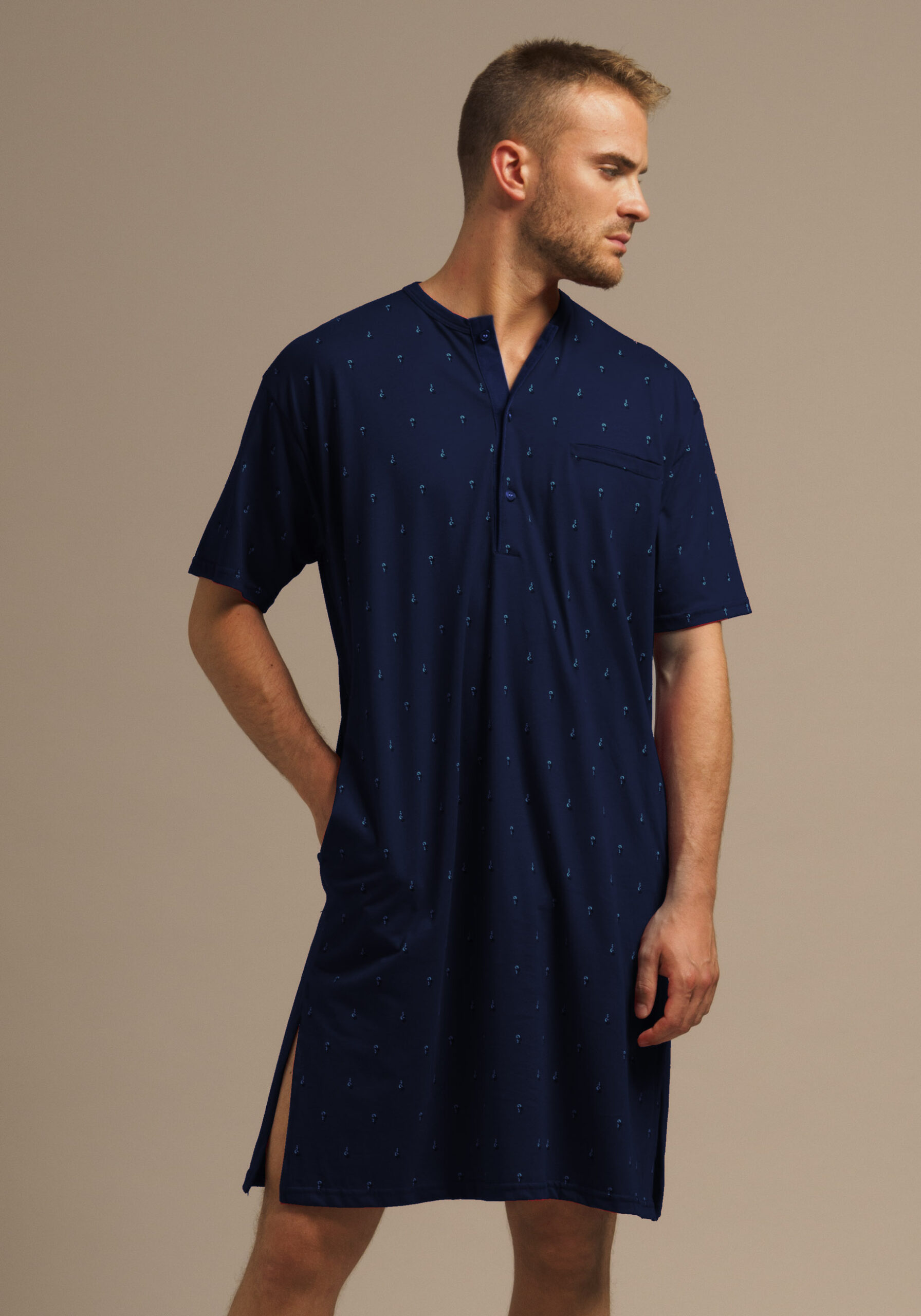 camicia-da-notte-uomo-582nhs-1.jpg Camicia da notte uomo Bip Bip Acquistala Online - immagine 1