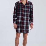 Camicia da notte uomo check Prenatale