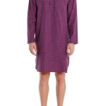 Perofil art. P3C6006.0327 col. 5000 rosso Camicia da notte uomo, puro cotone Flanella