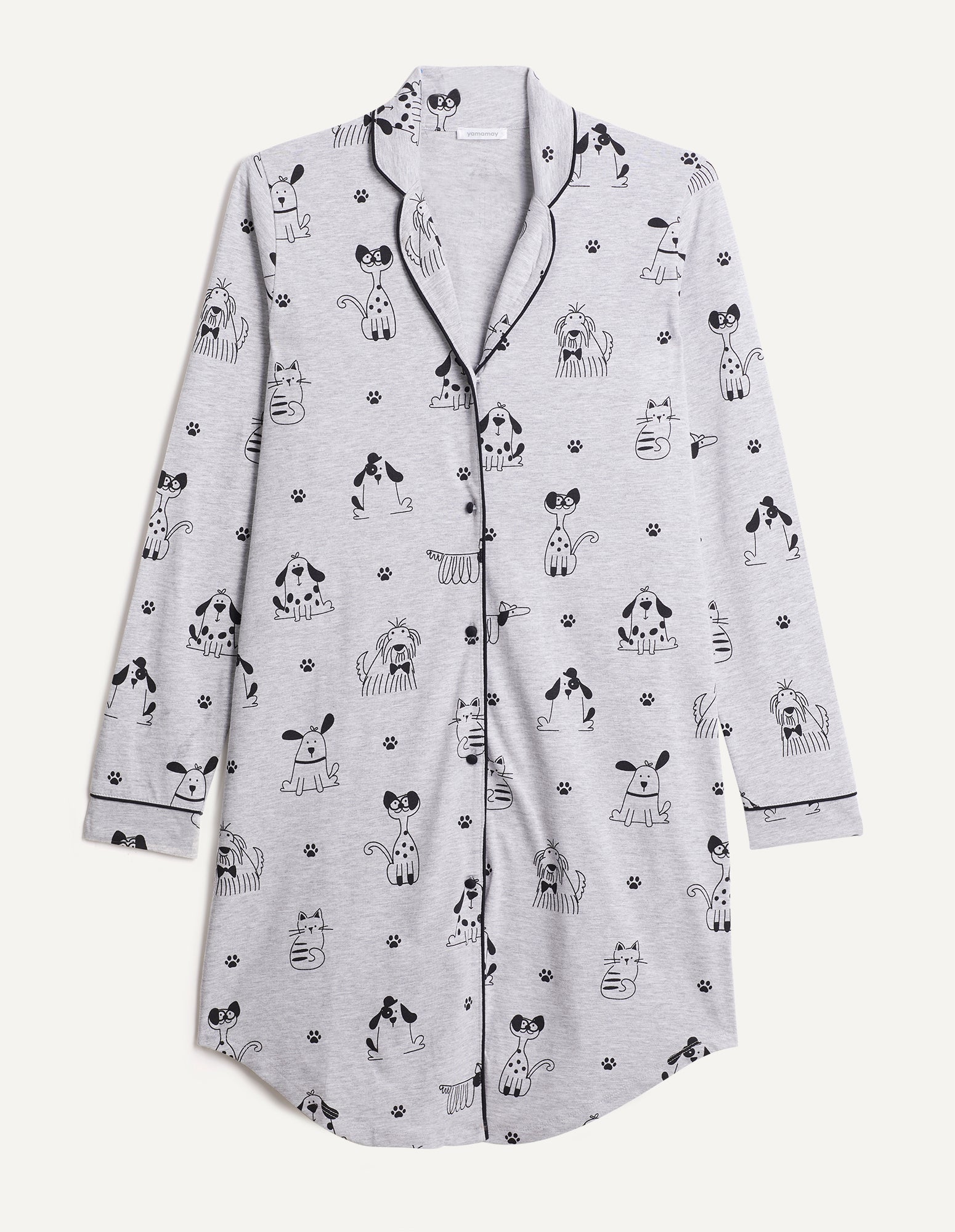 camicie-da-notte-yamamay-545asi-1.jpg Camicia da notte Best Friends Stampato | Yamamay - immagine 1
