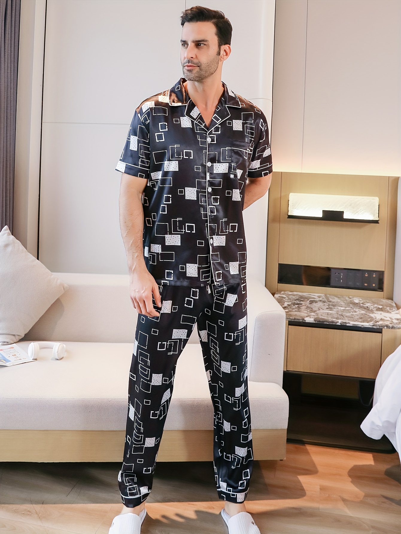 intimissimi-pigiami-uomo-827wiv-1.jpg Nightwear Intimissimi Pantaloni Pigiama Uomo Pigiami Lunghi Pantaloni Pigiama Uomo Pigiami Uomo Intimissimi Pigiama Uomo Pezzi In Cotone Camicia - immagine 1