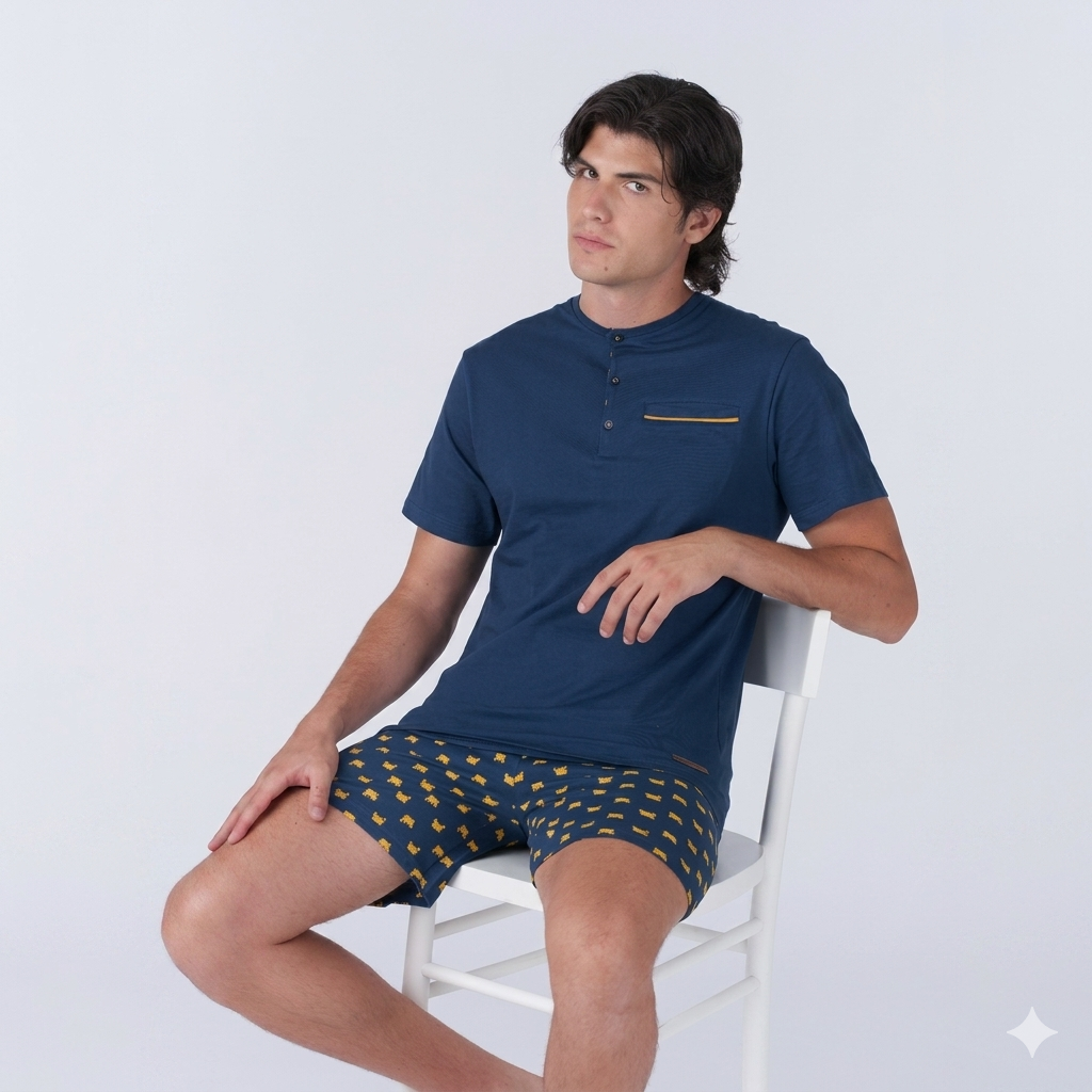 intimissimi-uomo-pigiami-184mar.png Uomo Estivo Pigiama Corto Uomo Cotone Pigiama Corto Intimissimi Pigiami Estivi Uomo Pigiami Corti Pigiama Estivo - immagine 1