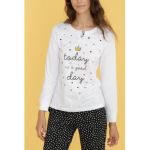 noi di notte pigiama da donna estivo maniche lunghe fa7300