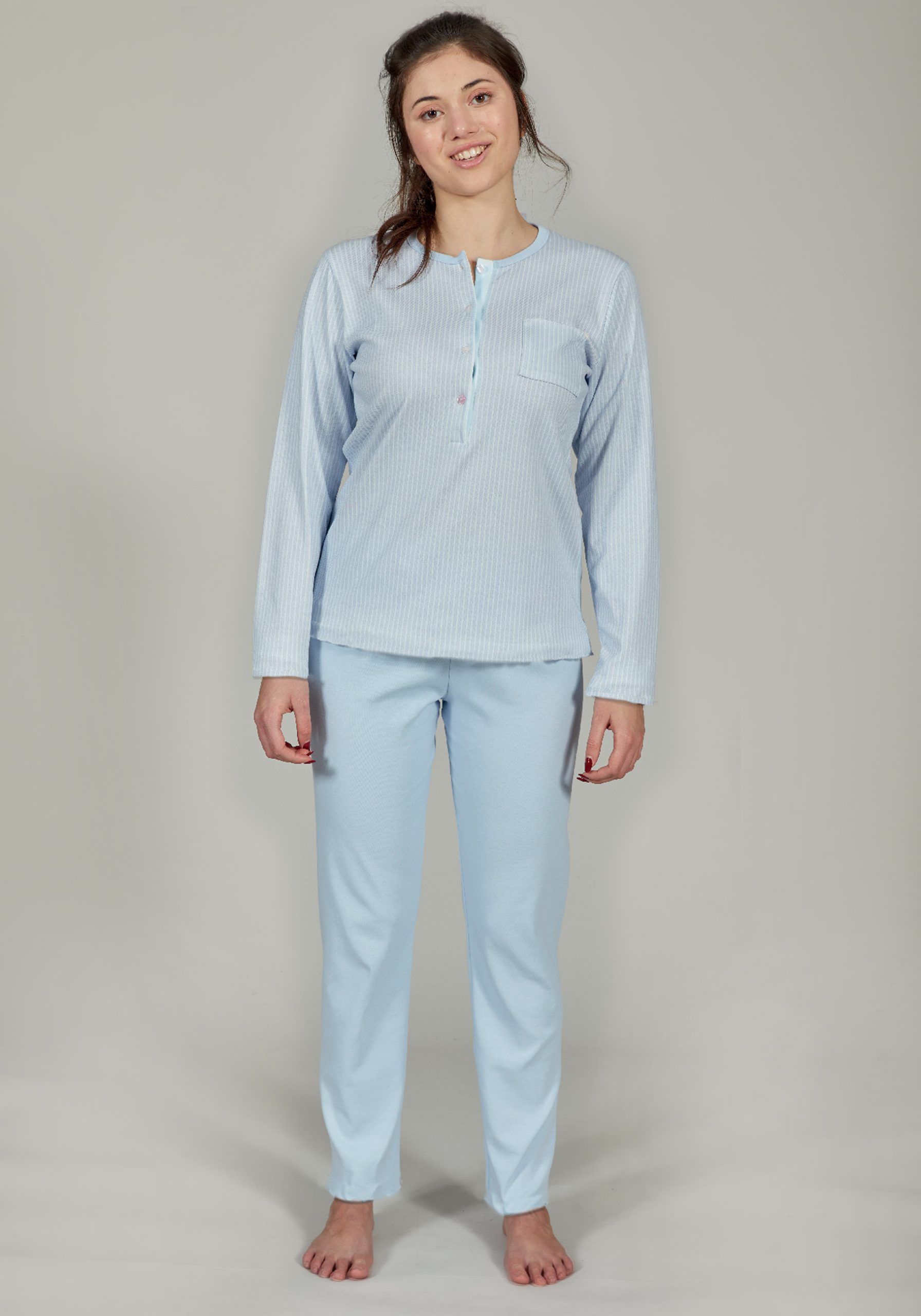 pigiama-908ekh-1.jpg Pigiama Donna Frillato - immagine 1