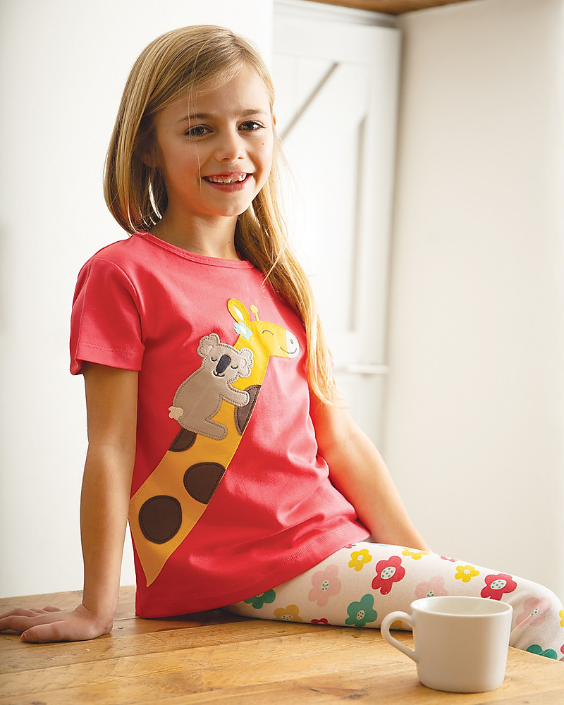 pigiama-bambina-745bpo-1.jpg Frugi Pigiama Bimba Lila Giraffa/Rosso Anguria bambina - immagine 1