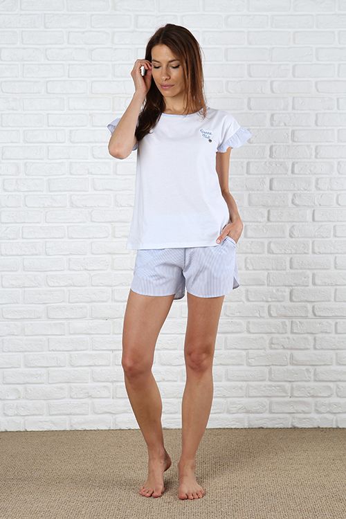pigiama-corto-donna-954ljz-1.jpg Pigiama Donna corto – Edvige 6M94540 Maryplaid - immagine 1