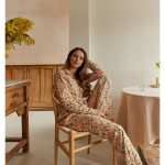Sleepy Doe Set Pigiama Donna Floreale 100% Cotone bio donna