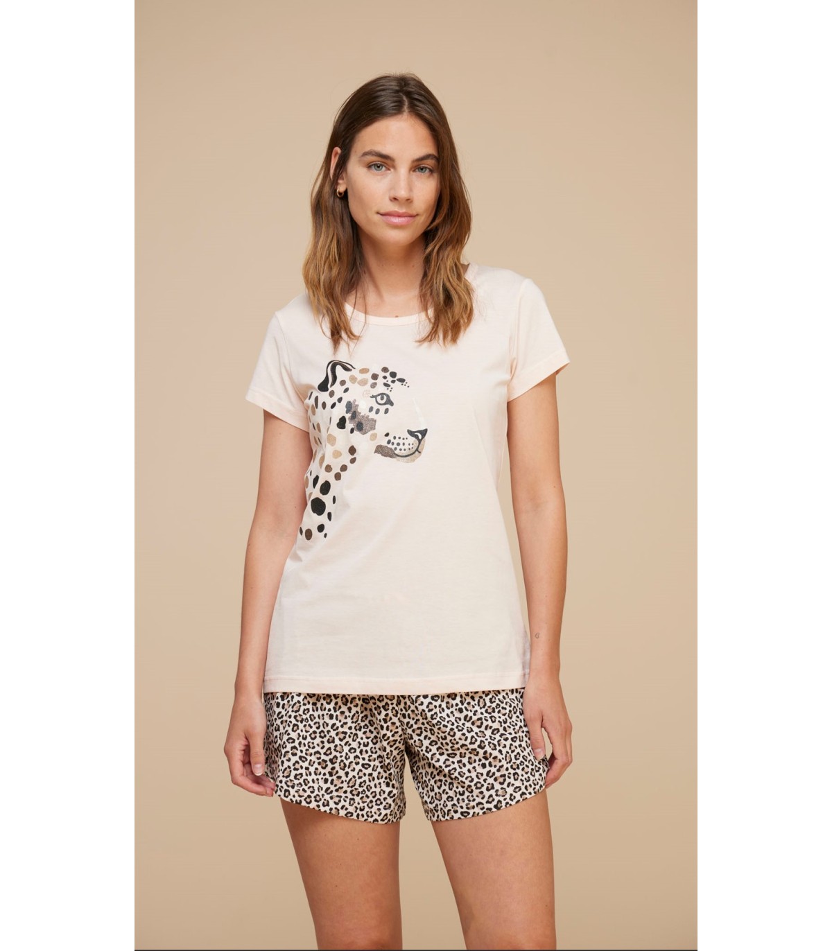 pigiama-cotone-donna-525mze-1.jpg NOIDINOTTE PIGIAMA DONNA COTONE CORTO ART.FA8579 - immagine 1