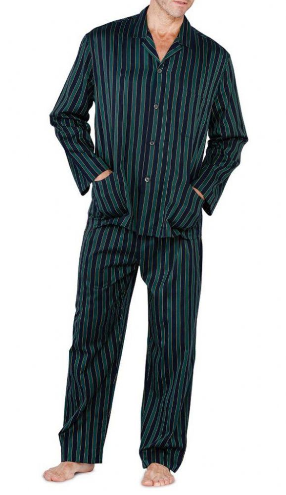 pigiama-cotone-uomo-467qfw-1.jpg Pigiama Uomo Aperto Lungo Con Colletto E02661 Tessuto Cotone Mako' PIER MORI'S | Vacchetti - immagine 1