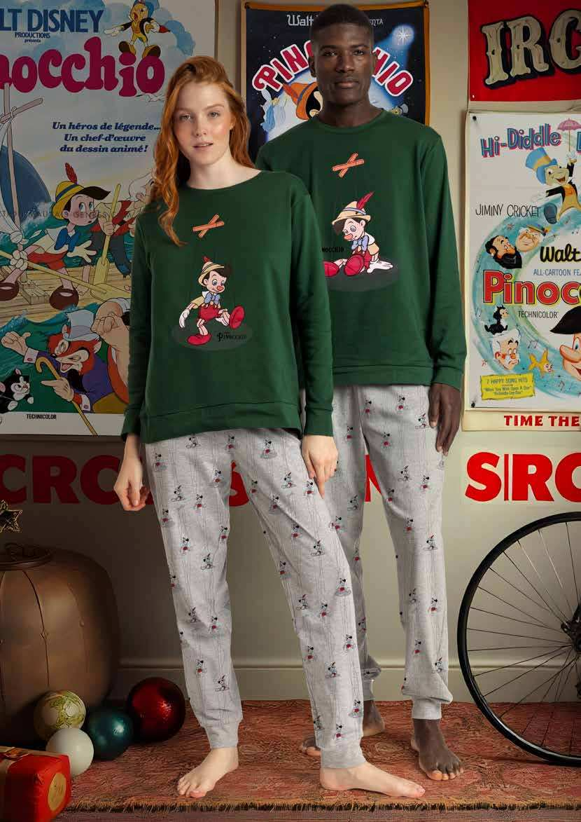 pigiama-disney-donna-050xqz.png Disney Pigiama invernale Family Uomo Donna Pinocchio art 63667 63904 - immagine 1