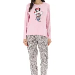 Pigiama Disney donna con stampa Minnie maculato art.63313