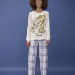 Pigiama donna marca Disney modello Bambi in caldo cotone