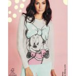 Pigiama Donna Disney Minnie Fresco cotone Jersey Manica lunga 362