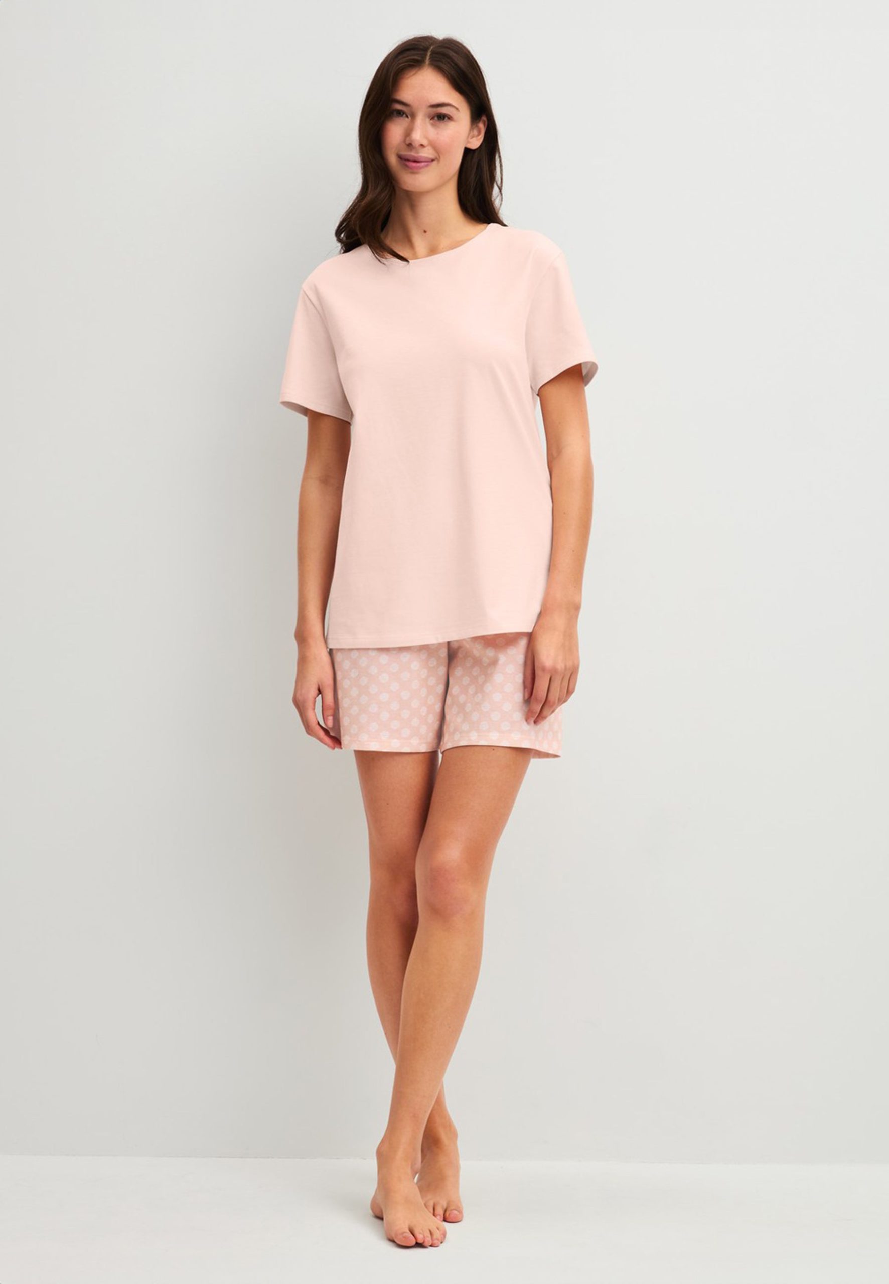 pigiama-donna-estivo-177out-1.jpg CALIDA Pigiama Donna Corto Cotone Jersey Estivo ART. 45794 42/44 / Rosa - immagine 1