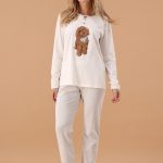 MaryHome Pigiama Donna Invernale 100% Cotone Interlock Art 6P85061 Toglia