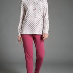 Pigiama donna invernale Ragno in 100% caldo cotone art. DA61N1 col. 066F