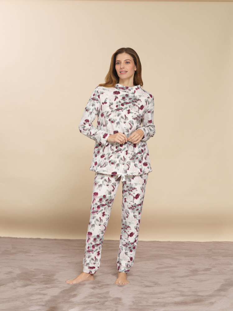 pigiama-donna-pile-264btv-1.jpg Pigiama donna in pile Bisbigli - immagine 1