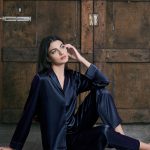 Pigiama donna aperto raso nero – pigiamiamoci