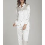 Foemina pigiama donna in raso boselli modello aperto con collo art pigiama 967