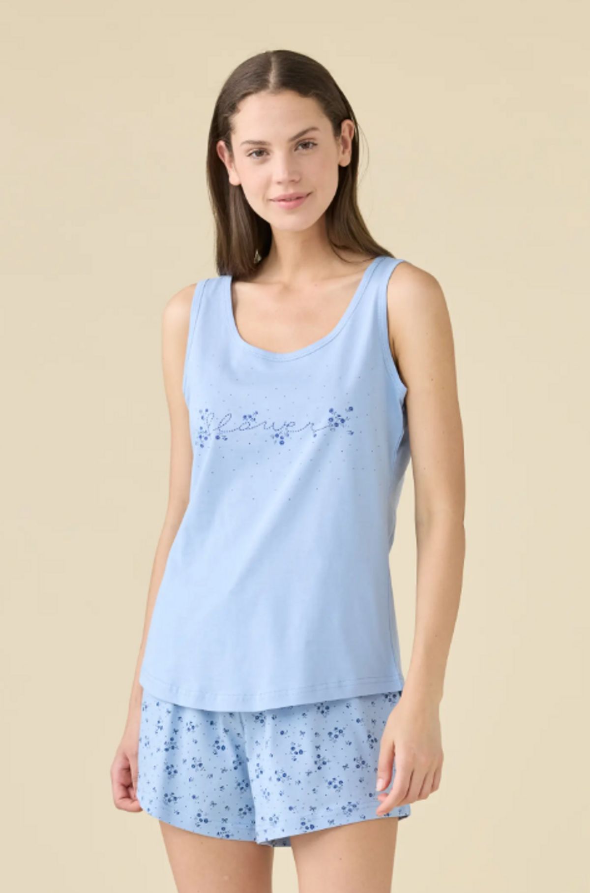 pigiama-estivo-donna-331ioq-1.jpg Pigiama Donna Plus Estivo di Noidinotte Art. FA9603AB - immagine 1