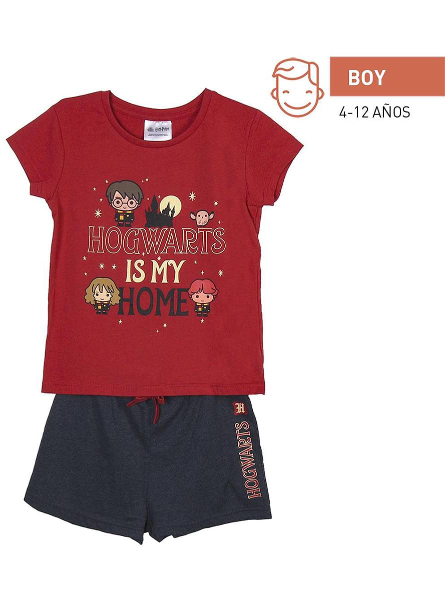 pigiama-harry-potter-473wsl-1.jpg Pigiama corto Hogwarts per bambino Harry Potter | Funidelia - immagine 1
