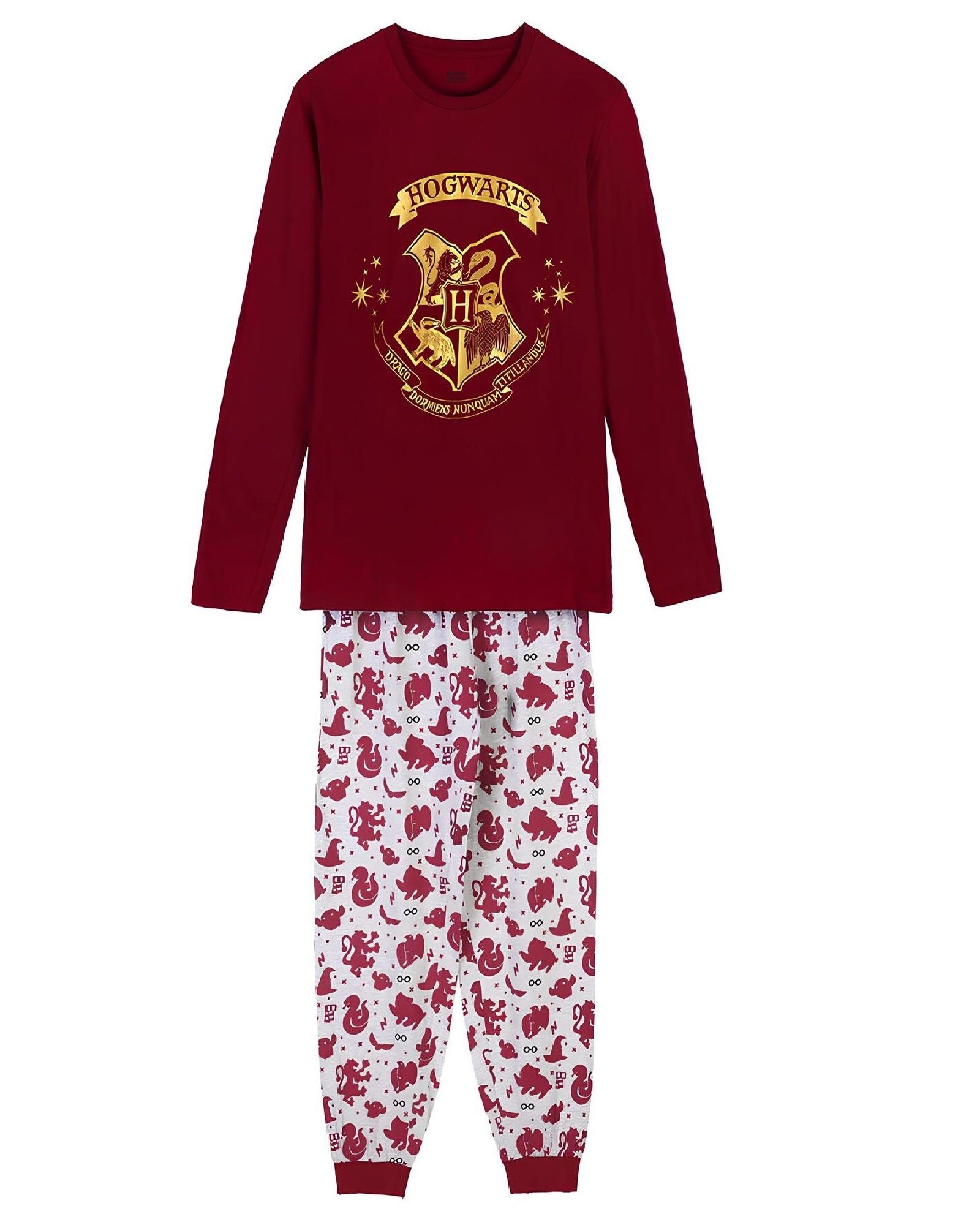 pigiama-harry-potter-903dez-1.jpg Pigiama donna Harry Potter in 100% cotone Jersey non felpato - immagine 1