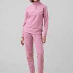 NOI DI NOTTE Pigiama Donna Manica Lunga in Pile ART. FA009359 XS / Rosa