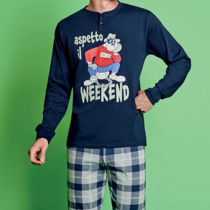pigiama-intimissimi-uomo-895lll-1.jpg Manica Lunga Intimissimi Pigiami Estivi Uomo Pigiama Uomo Intimissimi Intimissimi Pigiama Quadri IUMAN Intimissimi INTERLOCK GINGERBREAD - immagine 1