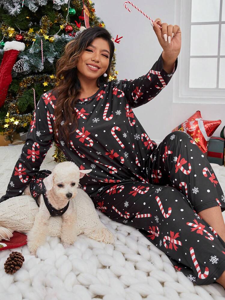 pigiama-natale-455cbe-1.jpg Set pigiama natalizio oversize, abbigliamento autunno inverno | SHEIN ITALIA - immagine 1