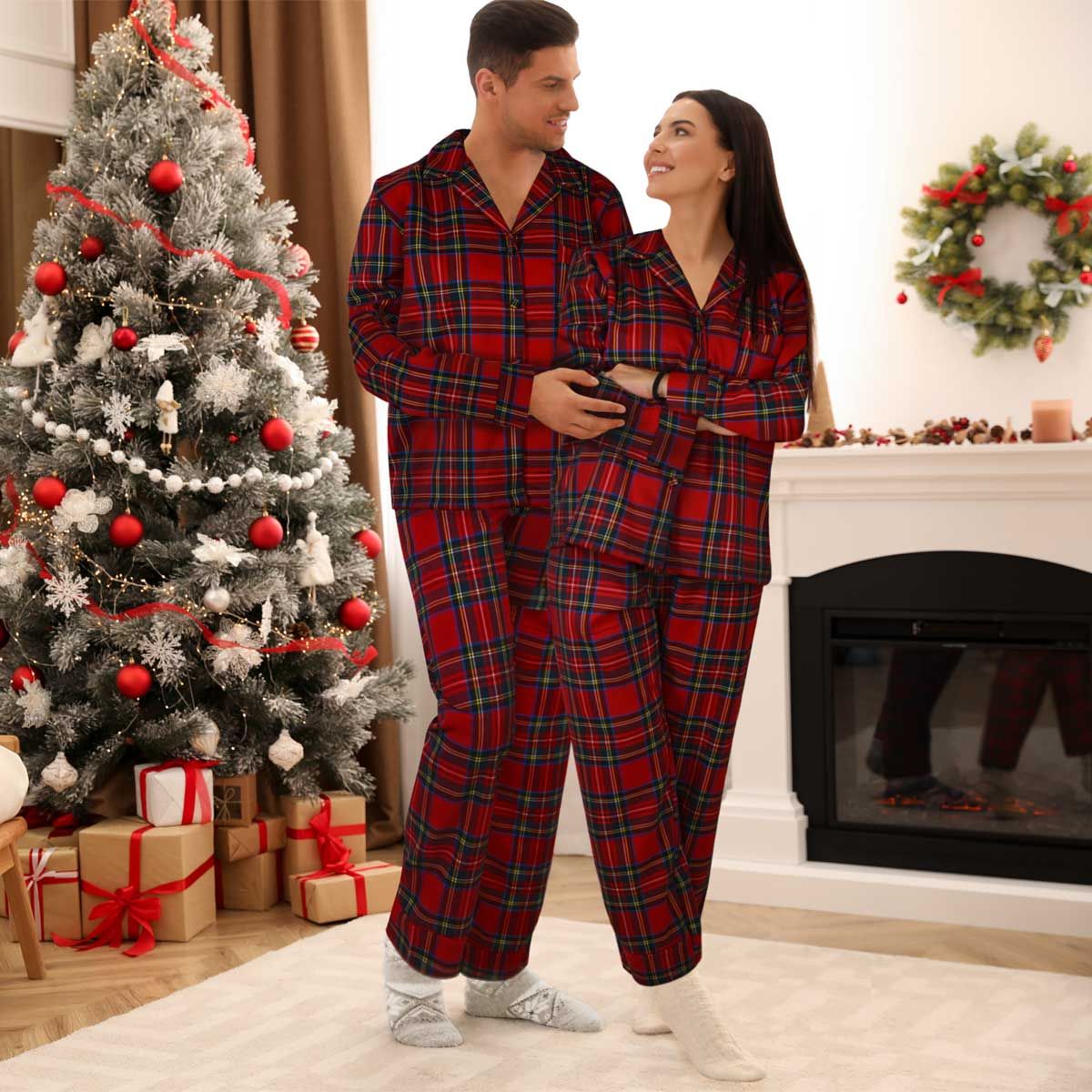 pigiama-natalizio-103bgt-1.jpg Pigiama Donna In Flanella TARTAN XXL By Maestri Cotonieri (Natale) - immagine 1