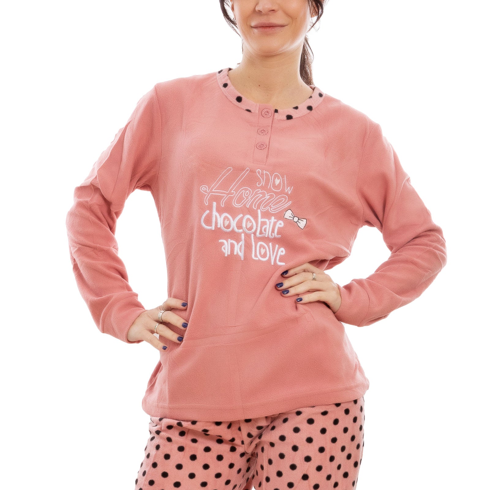 pigiama-pile-112ulu-1.jpg Pigiama Donna Pile Felpato F2325 - immagine 1