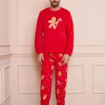 Pigiama Christmas Uomo Pile Lov It per il Massimo Comfort in Tessuto Morbido