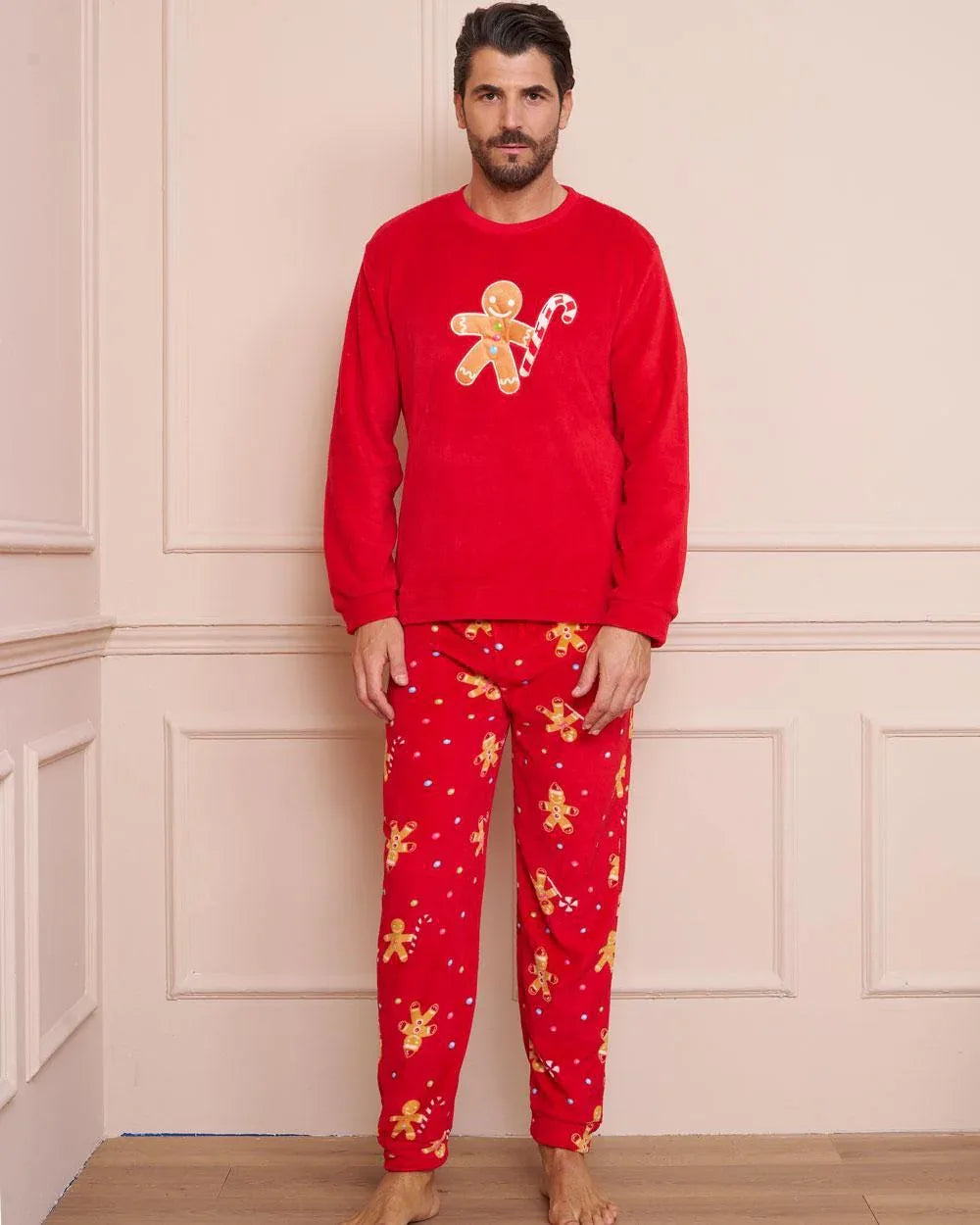 pigiama-pile-240xun-1.jpg Pigiama Christmas Uomo Pile Lov It per il Massimo Comfort in Tessuto Morbido - immagine 1