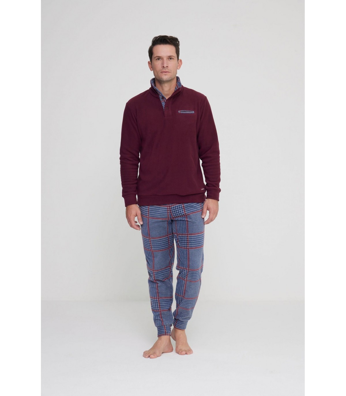 pigiama-pile-uomo-285xqv-1.jpg NOIDINOTTE PIGIAMA UOMO IN PILE ART.FC2949 - immagine 1