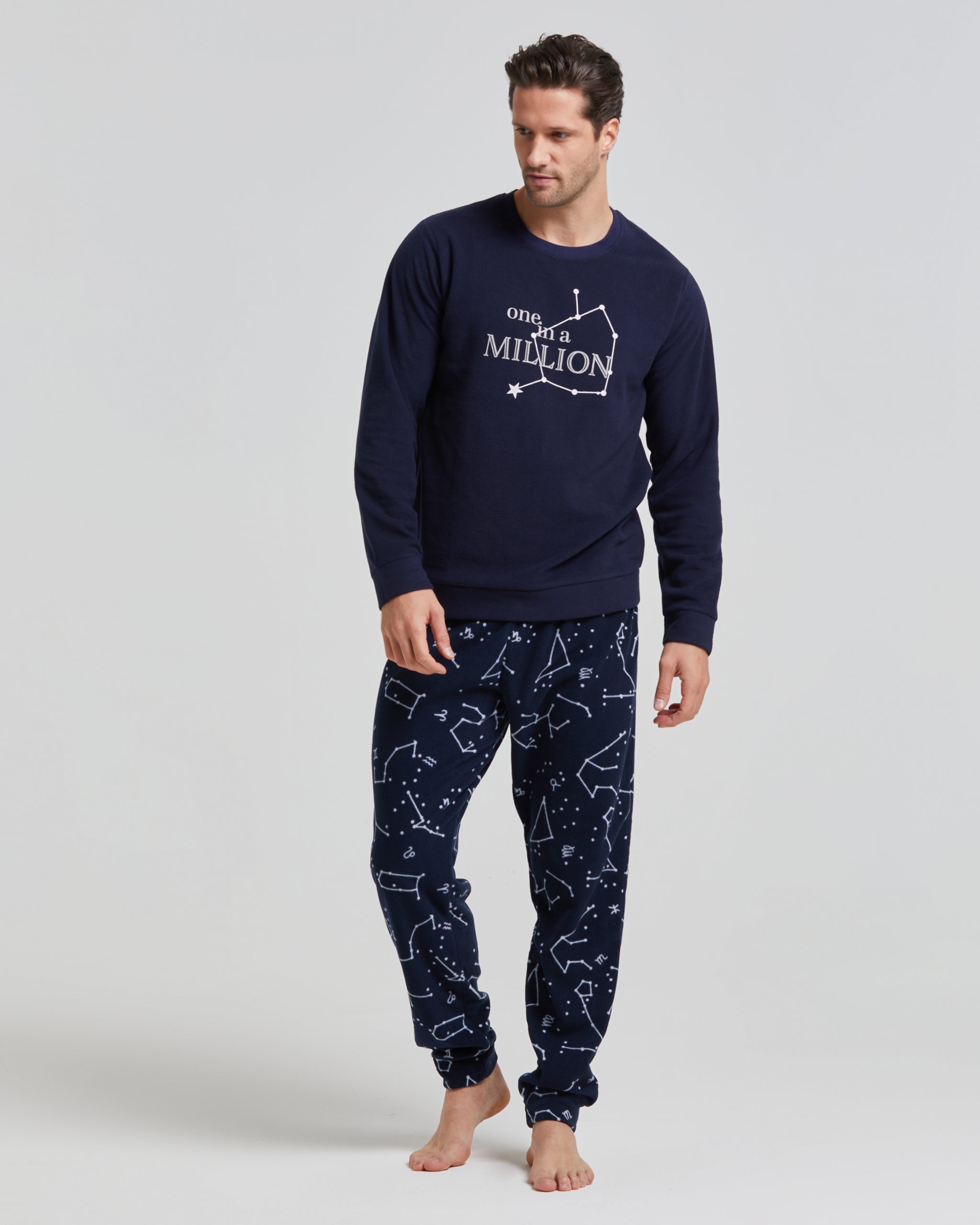 pigiama-pile-uomo-685okm-1.jpg Pigiama lungo pile Finlandia M - immagine 1