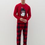 Pigiama Uomo Ovs Pigiama Pile Pigiama Uomo Pigiama Pile Disney Disney Pigiama Pile Uomo Ovs OVS SET REGULAR FIT Pigiama Black/red