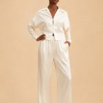 Pyjama Céleste 100% en soie de mûrier