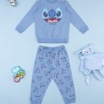 Pigiama bimbo Stitch azzurro