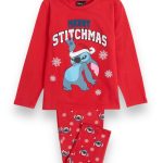 Pigiama Bambino Natalizio Disney Stitch in caldo cotone Art. 62196