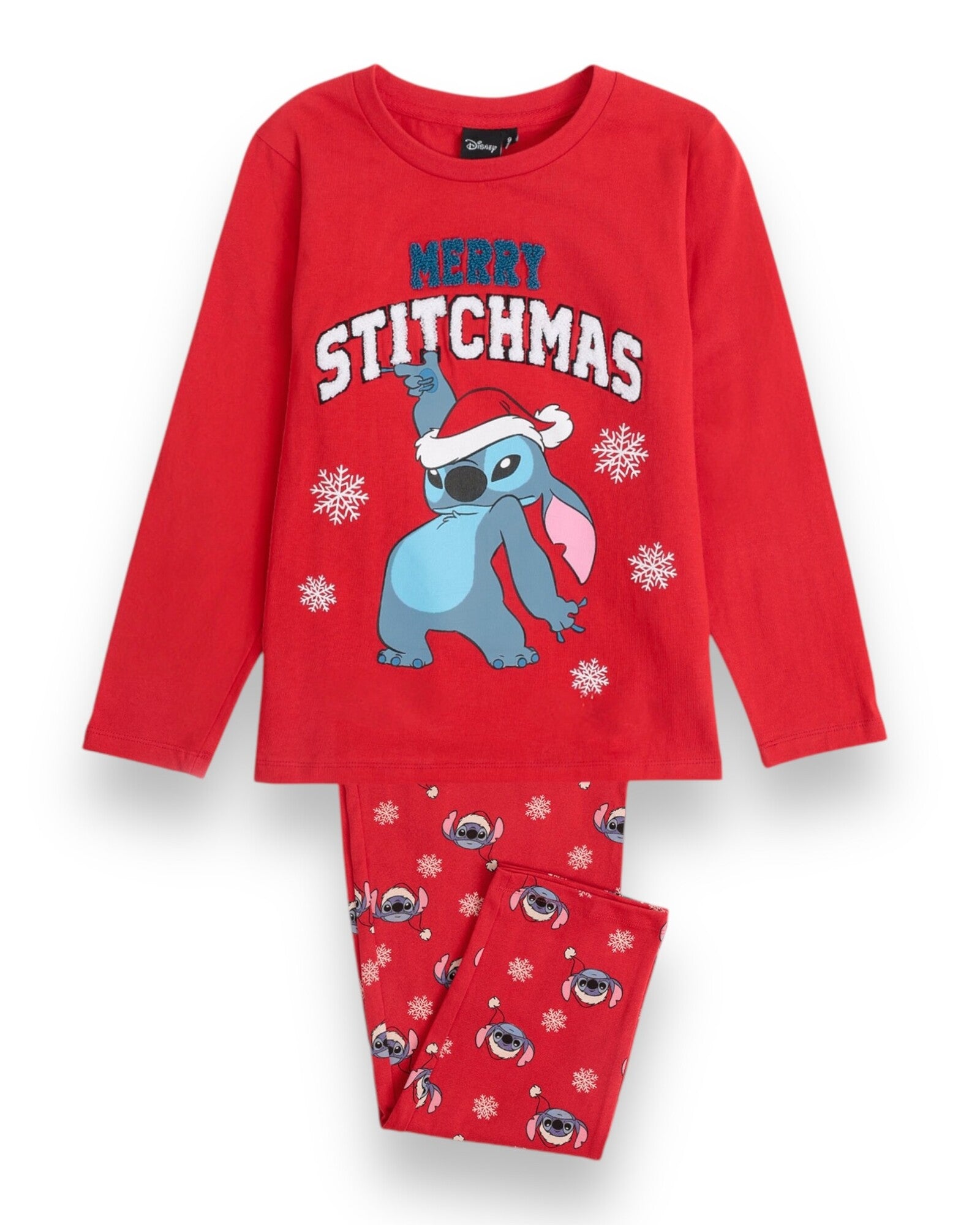 pigiama-stitch-787gaf-1.jpg Pigiama Bambino Natalizio Disney Stitch in caldo cotone Art. 62196 - immagine 1