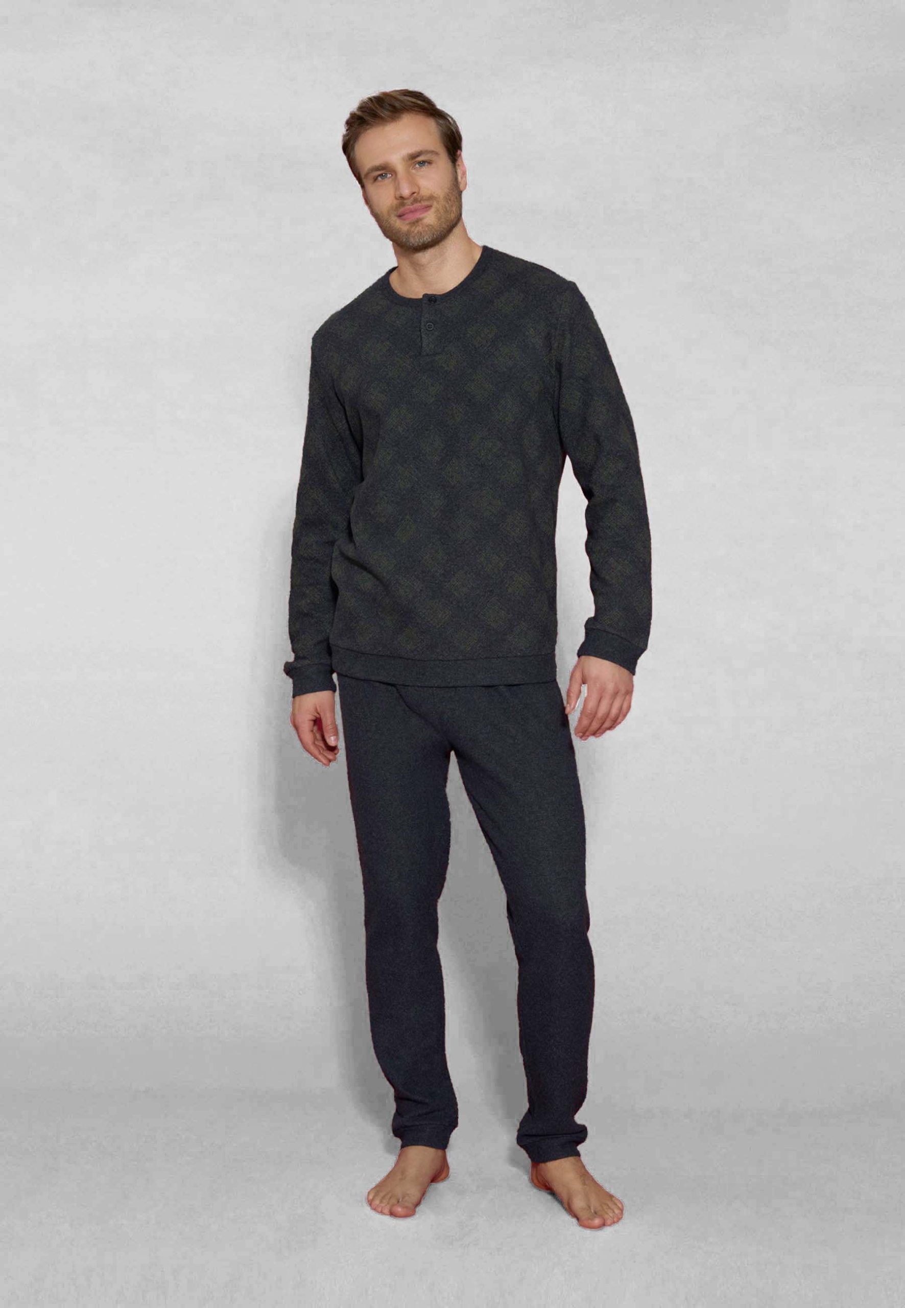 pigiama-uomo-caldo-cotone-232glf-1.jpg Pigima Uomo Caldo Cotone Invernale RAGNO U877N1 46 / Verde - immagine 1
