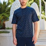 Pigiama Uomo corto in cotone Blu / 3/S