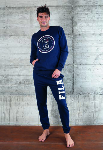 pigiama-uomo-cotone-117amm-1.jpg Pigiama uomo in cotone felpato Fila - immagine 1