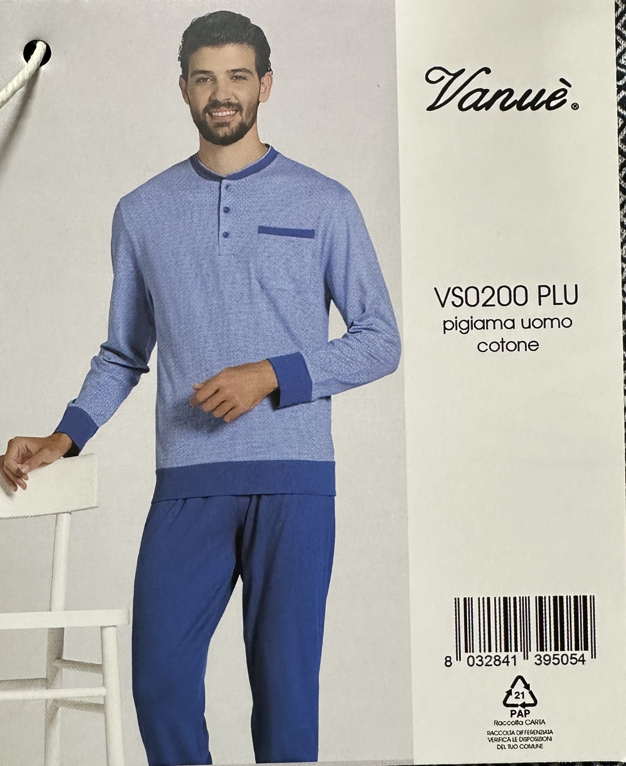 pigiama-uomo-cotone-228wom-1.jpg PIGIAMA COTONE UOMO/DONNA VANUE' - immagine 1